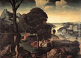 Landscape with St John the Baptist Preaching by Joachim Patenier